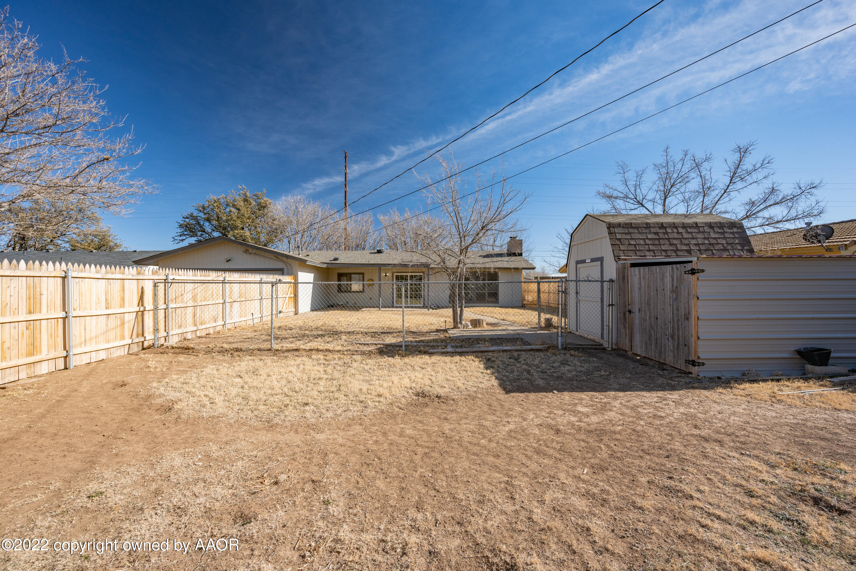 4610 South Georgia Street Amarillo, TX 79110 - Photo 24 of 25 a view of a backyard of the house