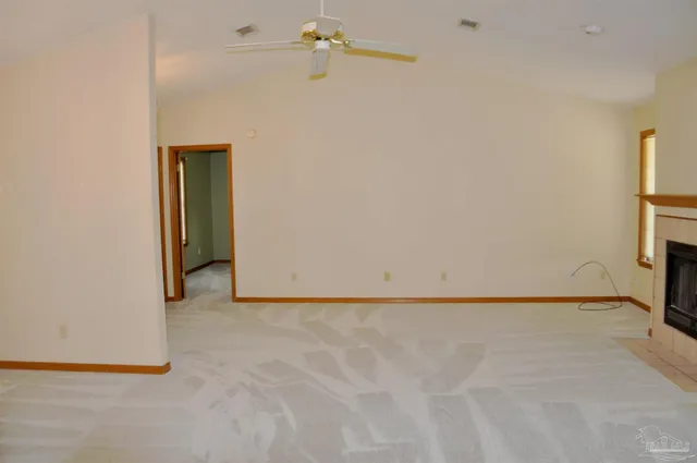 a view of an empty room