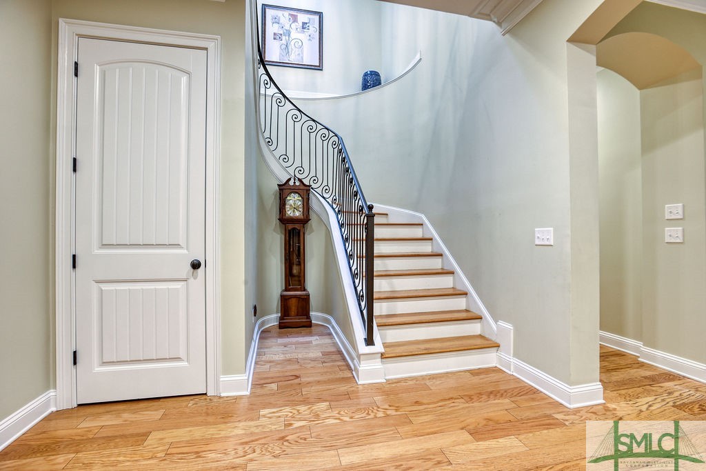 37 Ralston's Way Savannah, GA 31406 - Photo 23 of 50 Beautiful curved stairwell with custom iron railin