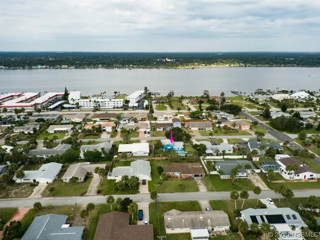 a view of a lake and a city