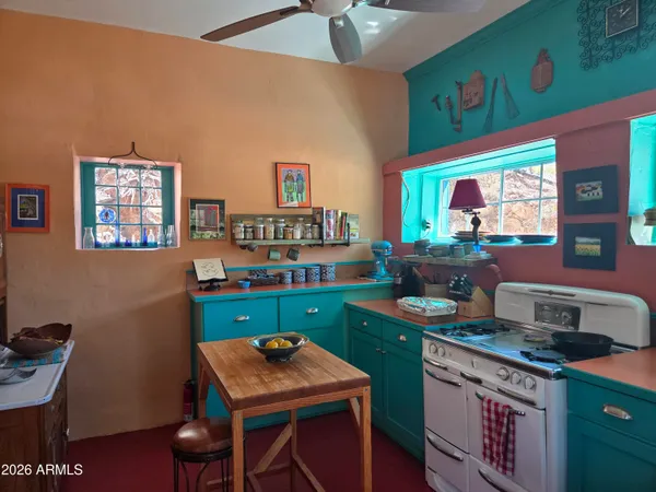 a room with furniture and window