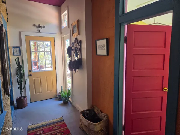 a view of an entryway door