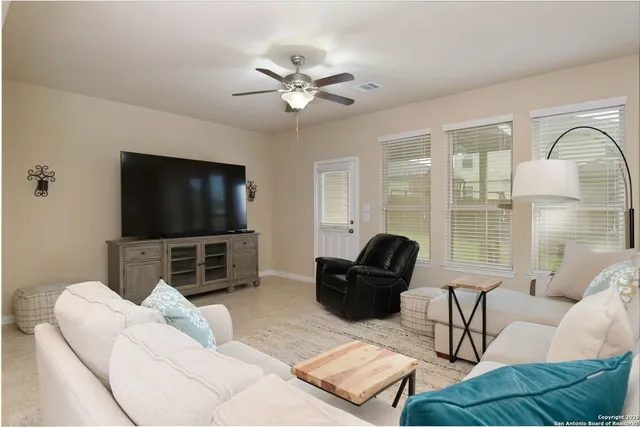 a room with furniture and window