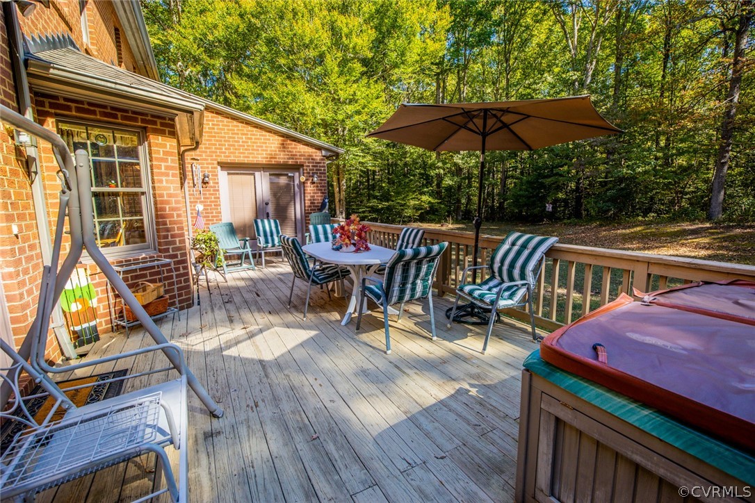 17268 White Pine Road Beaverdam, VA 23015 - Photo 44 of 50 Large rear deck with hot tub