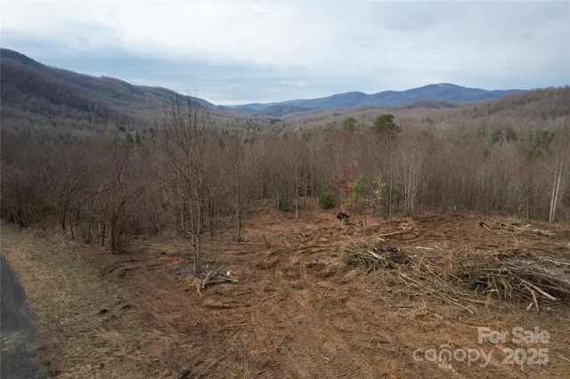 a view of a house with a mountain