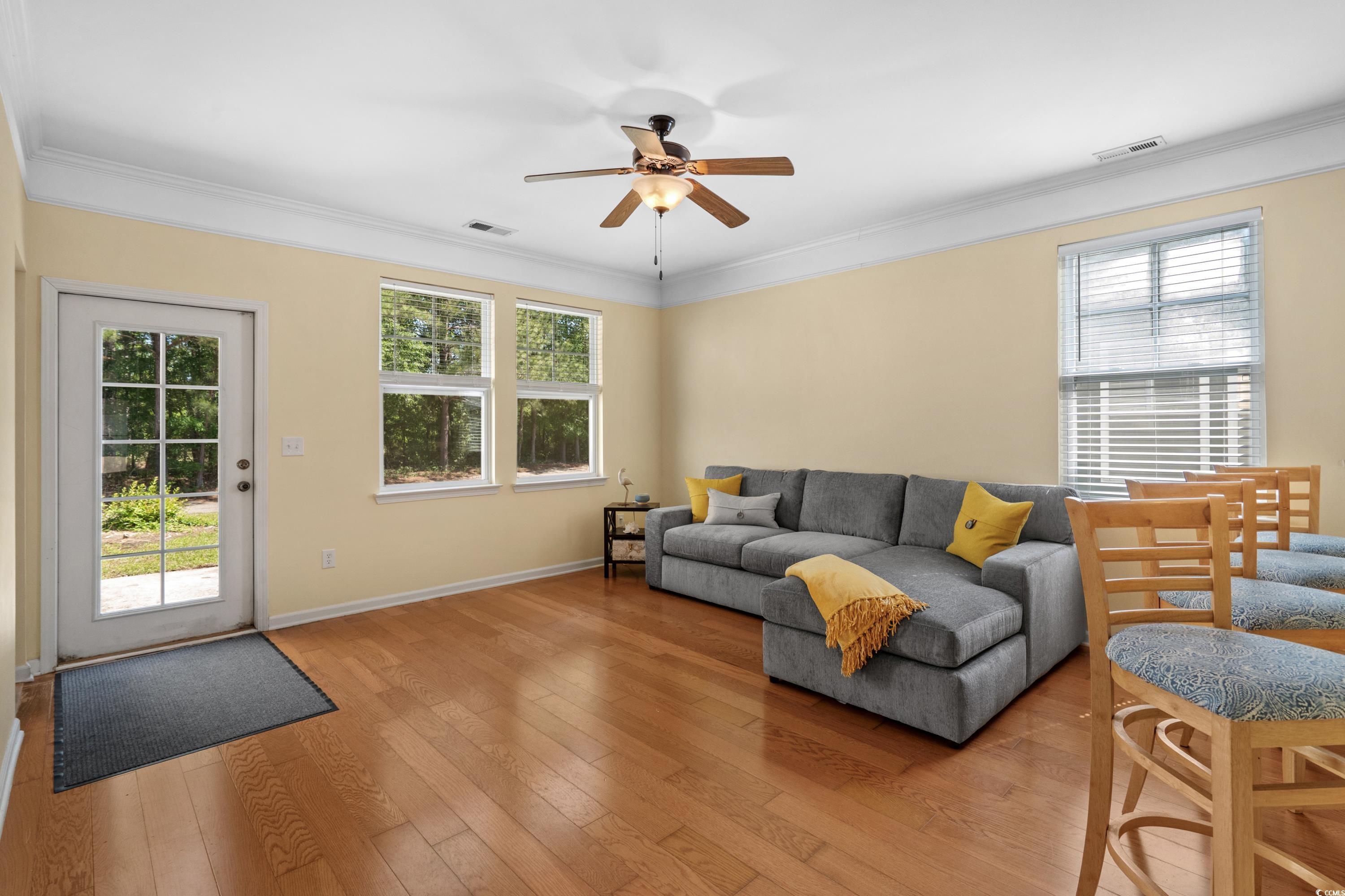 908 Oglethorpe Drive Conway, SC 29527 - Photo 8 of 40 Living area featuring ceiling fan, visible vents,