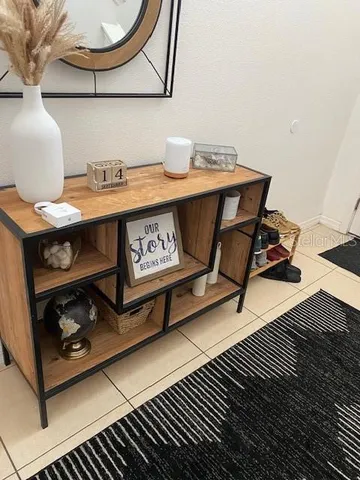 a view of a workspace with furniture