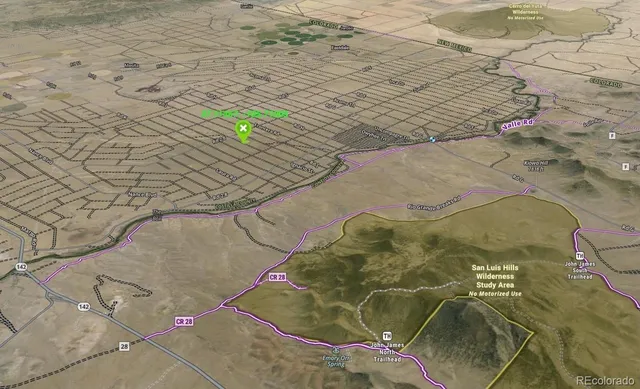 a view of a road with an outdoor space