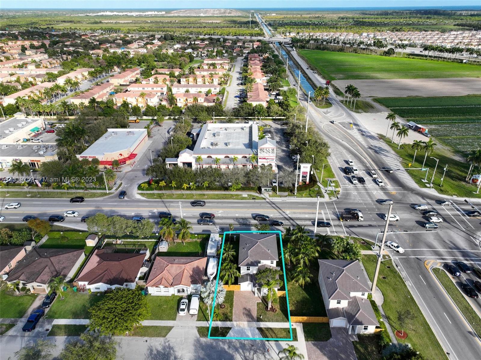 24721 Southwest 112th Court Homestead, FL 33032 - Photo 39 of 40 an aerial view of residential houses with outdoor space