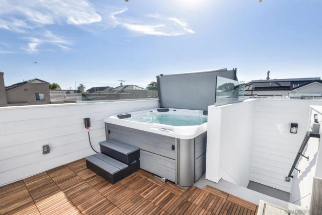 a view of a terrace with a sink