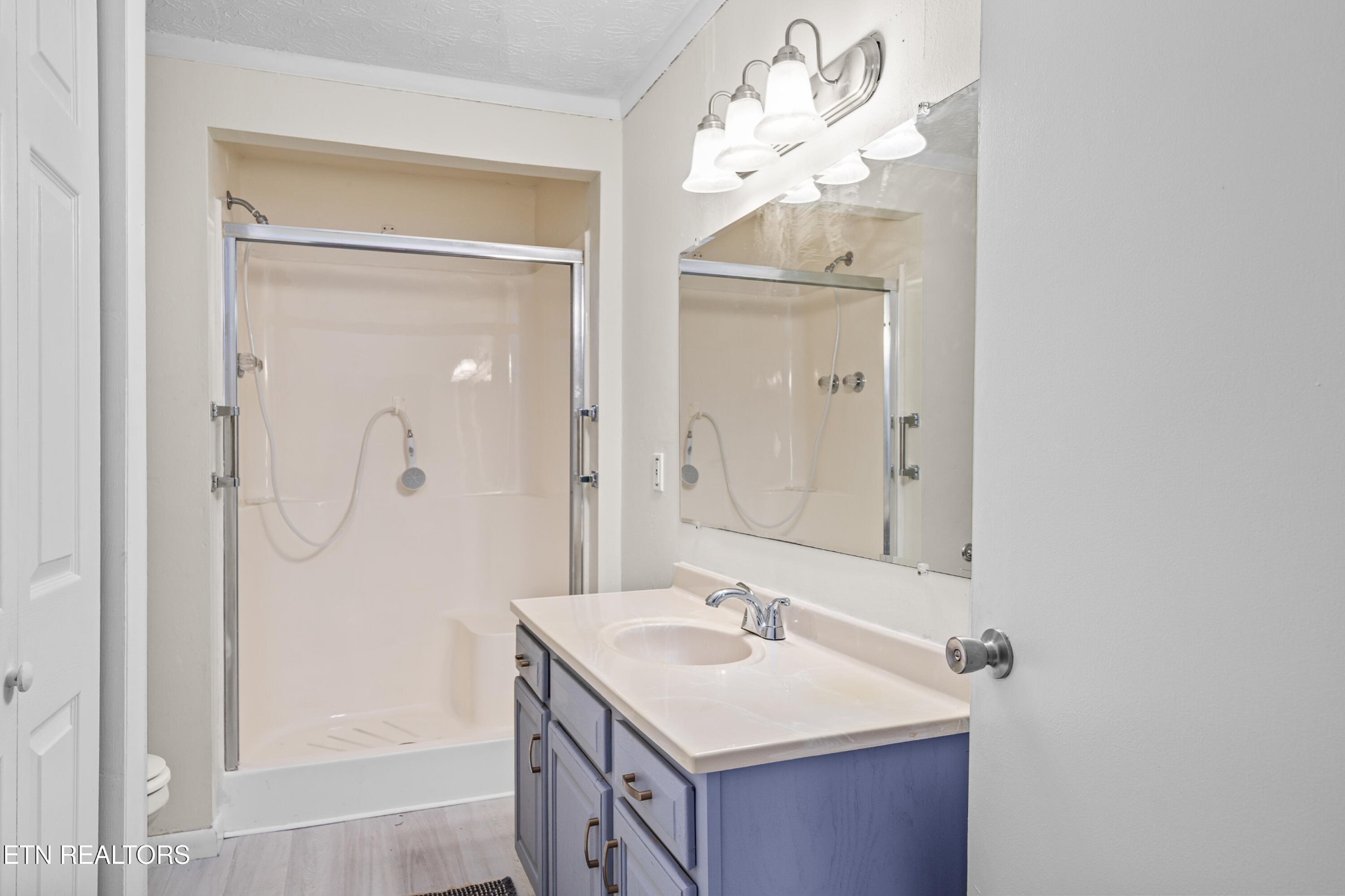 3323 Fisk Road Cookeville, TN 38506 - Photo 17 of 31 a bathroom with a sink mirror and a shower