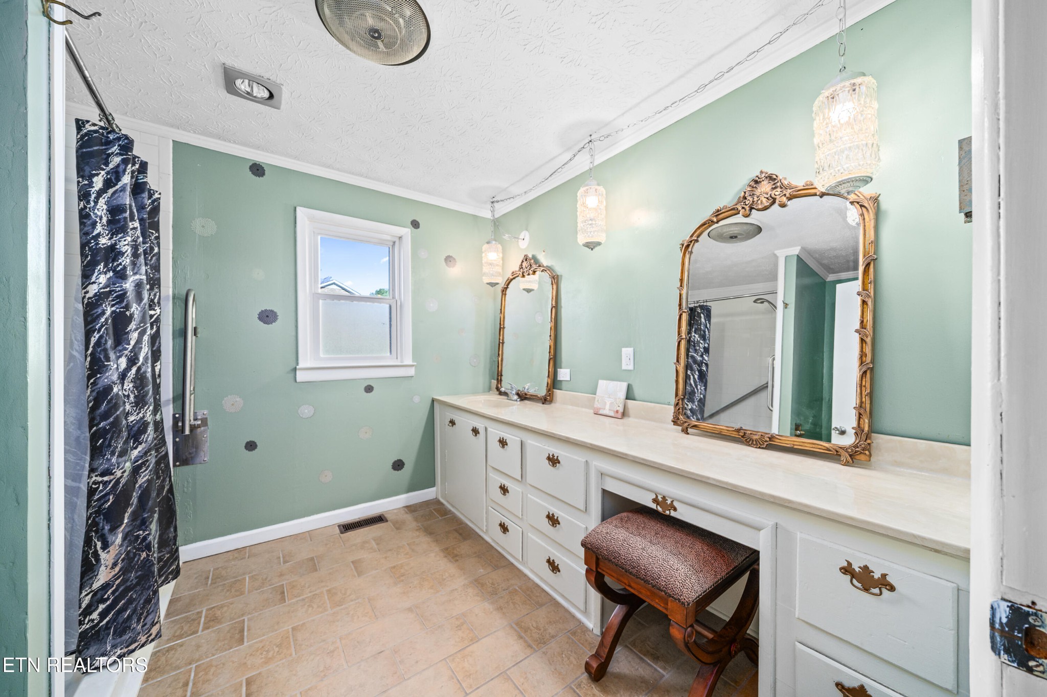 3323 Fisk Road Cookeville, TN 38506 - Photo 19 of 31 a bathroom with a granite countertop sink and a mirror