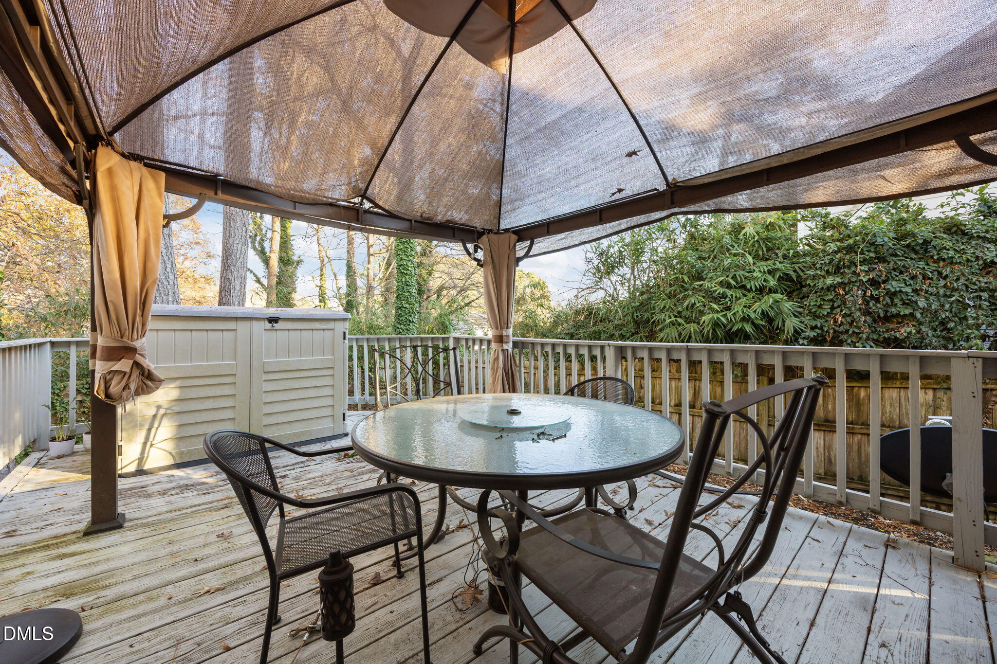 4700 Tolley Court Raleigh, NC 27616 - Photo 35 of 37 a view of a chairs and table in the balcony
