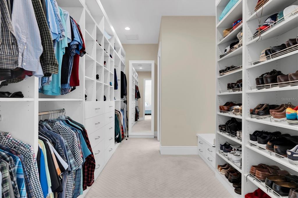 4650 Ridgeview Road Palm Harbor, FL 34684 - Photo 49 of 100 a view of walk in closet with clothes and shoes