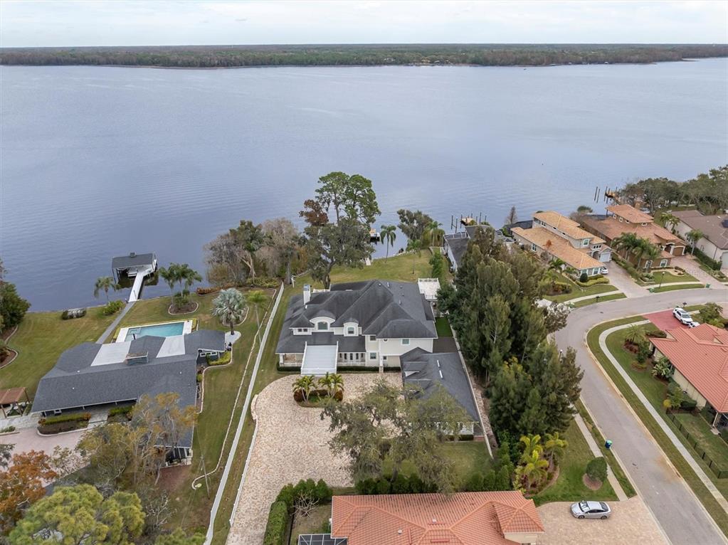 4650 Ridgeview Road Palm Harbor, FL 34684 - Photo 83 of 100 an aerial view of a house with a swimming pool