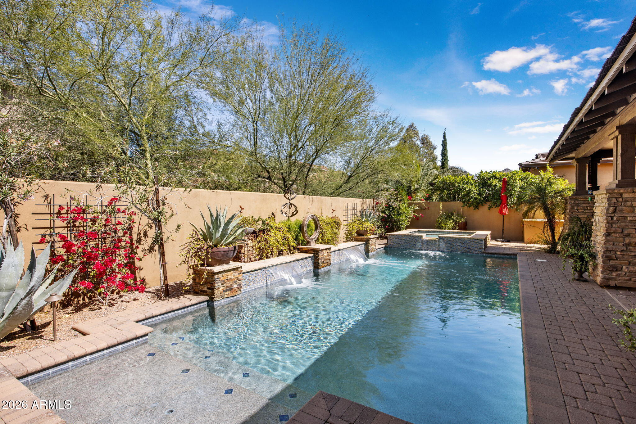 9488 East Canyon View Road Scottsdale, AZ 85255 - Photo 6 of 38 Pool, Spa w/Mountain Views