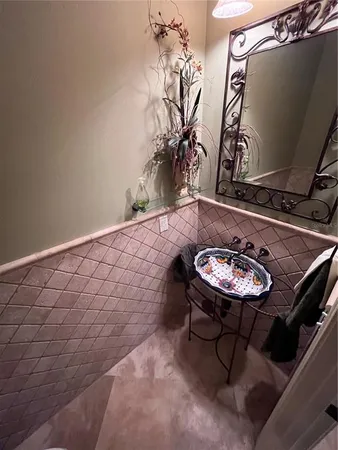 a room with table and chairs