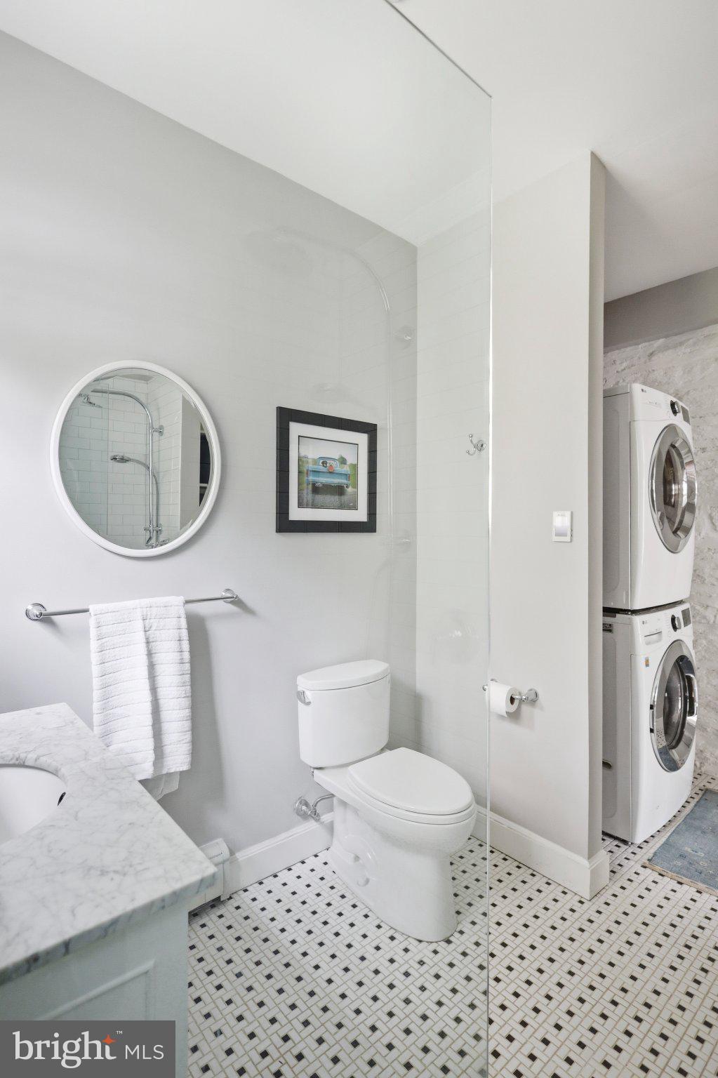 91 East Bells Mill Road Philadelphia, PA 19118 - Photo 20 of 29 First floor bathroom with laundry nook.