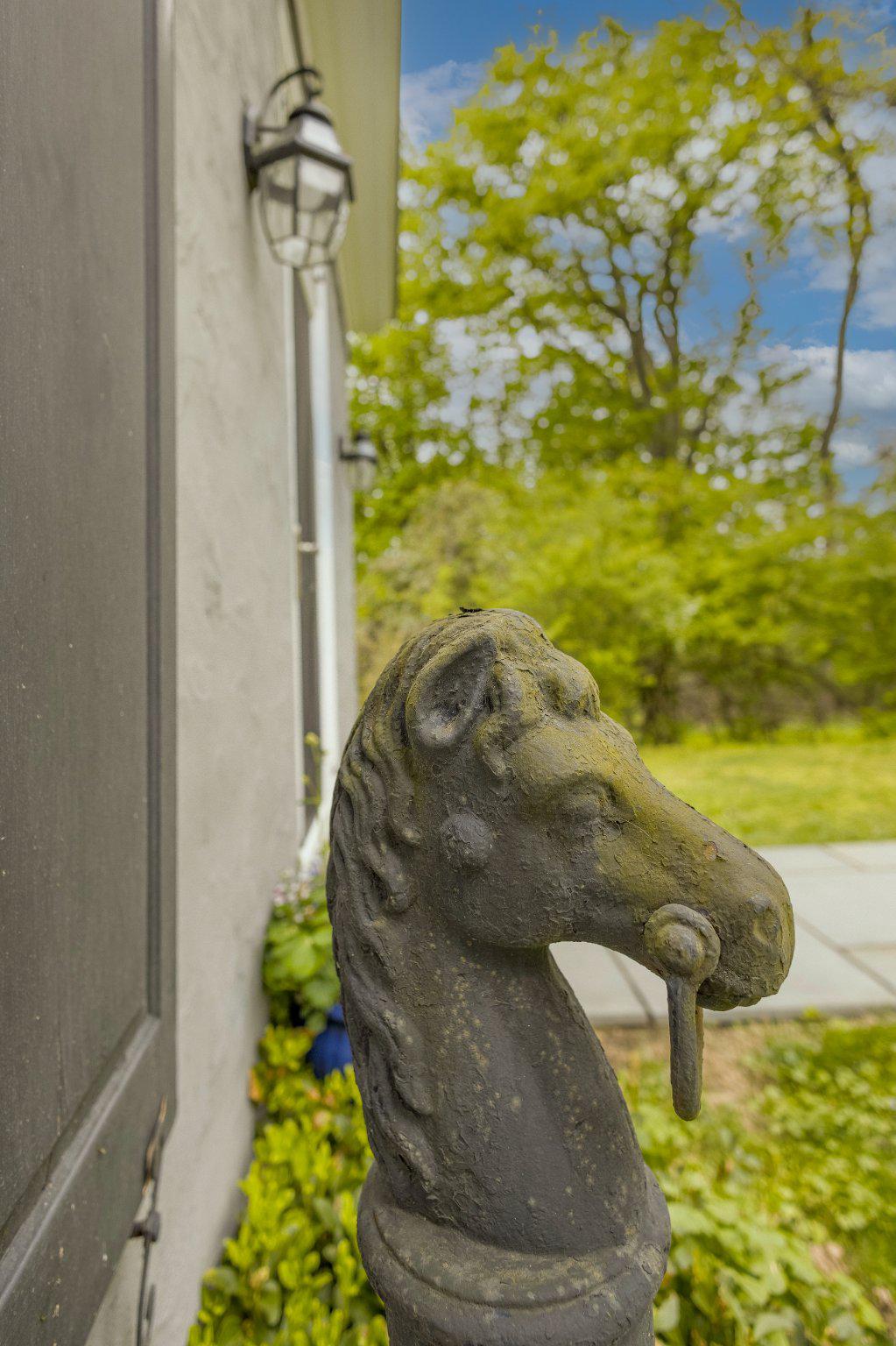 91 East Bells Mill Road Philadelphia, PA 19118 - Photo 3 of 29 Horse head post by front door