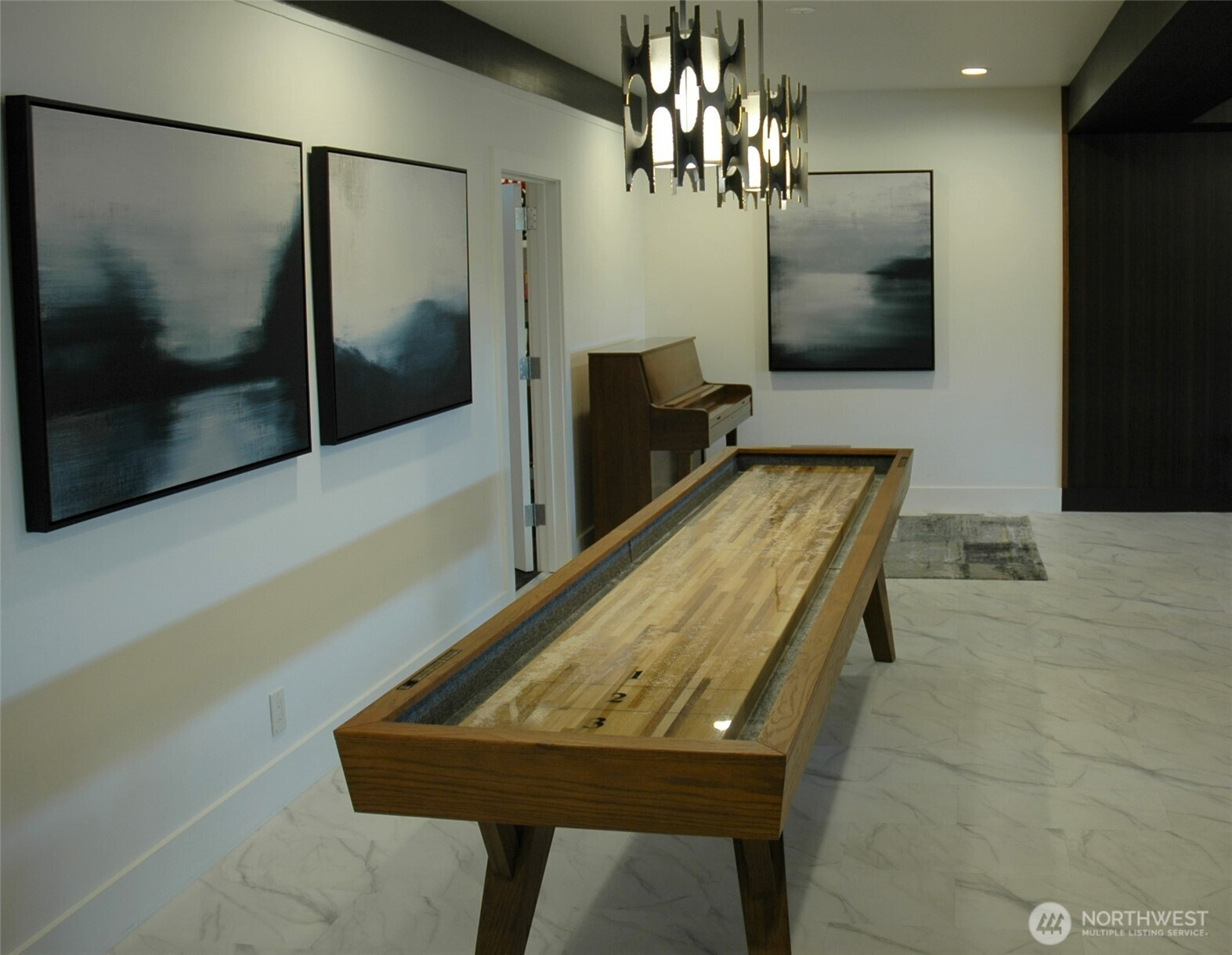 3255 South 181st Street, Unit 97 SeaTac, WA 98188 - Photo 22 of 23 a room with pool table and glass door