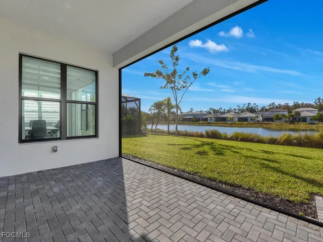a view of a park with a slide