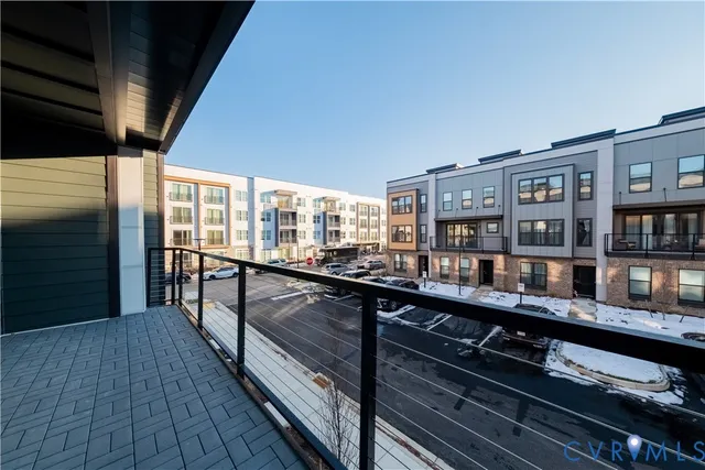 a city view with tall buildings