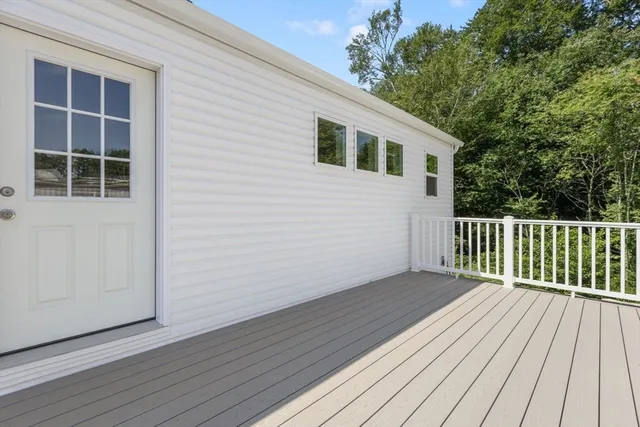 a view of a house with a deck