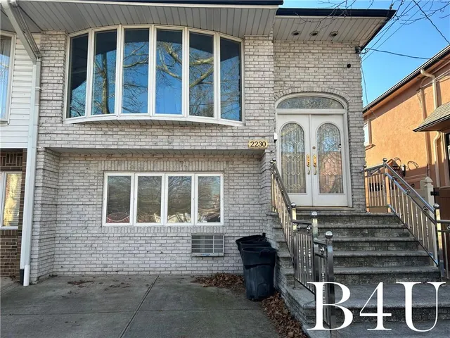 a front view of a house with a window