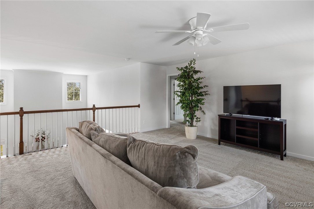 3825 Bircham Loop Midlothian, VA 23113 - Photo 26 of 38 2nd floor opens up to a large Loft with ceiling fa
