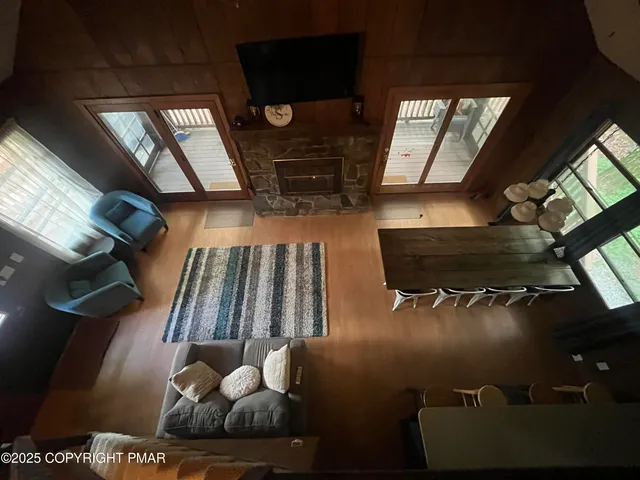 a bedroom with window