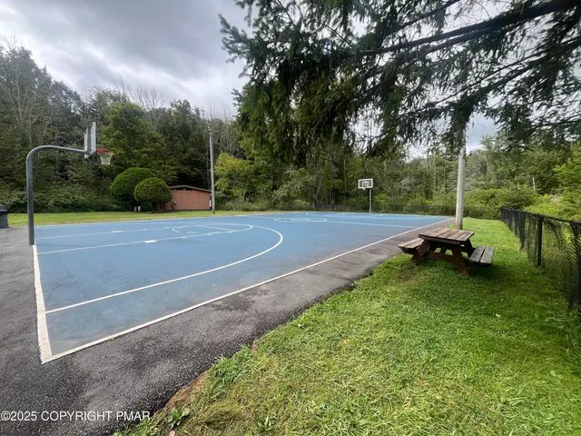 a view of a lake from a yard