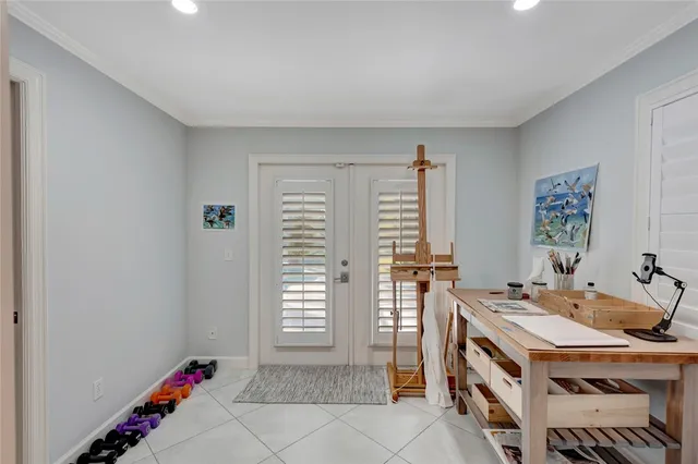 a room with furniture and window