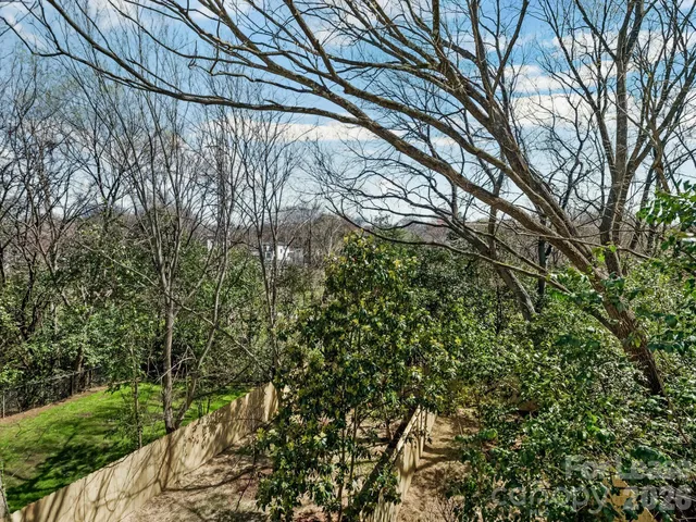 a view of a wooden roof deck