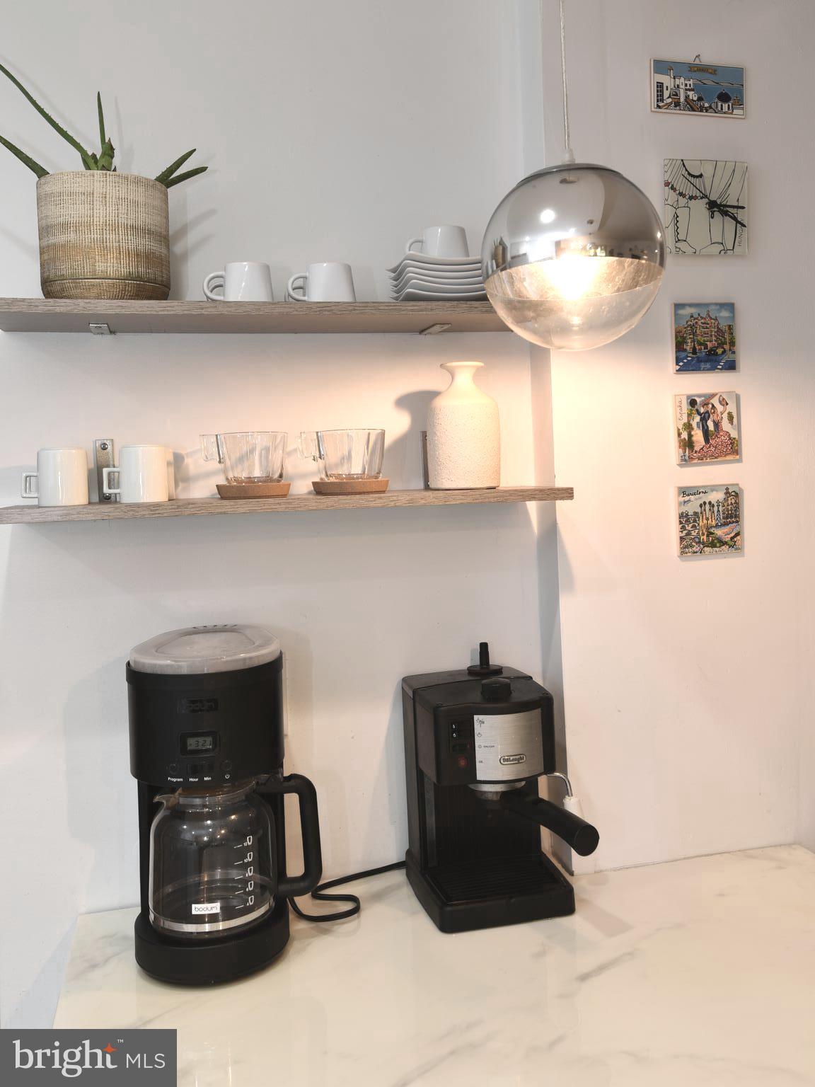 2235 Castle Rock Square, Unit 1B Reston, VA 20191 - Photo 6 of 26 Open shelves and coffee station
