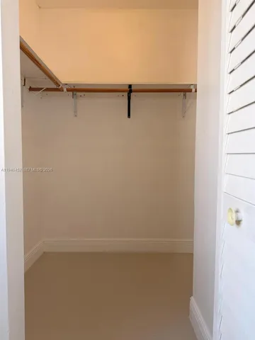 a close view of closet
