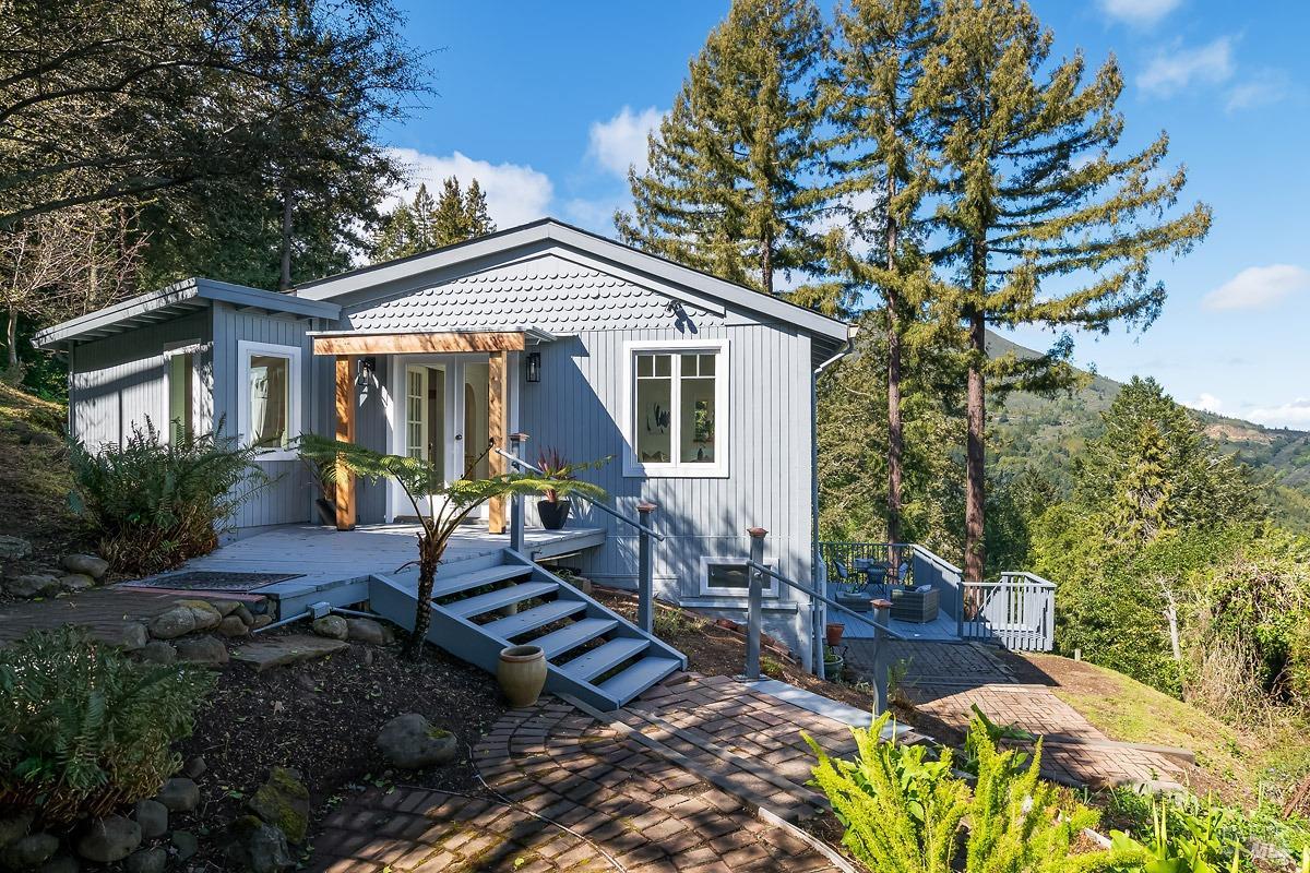 78 Mountain Lane Mill Valley, CA 94941 - Photo 1 of 1 a view of a house with backyard and sitting area