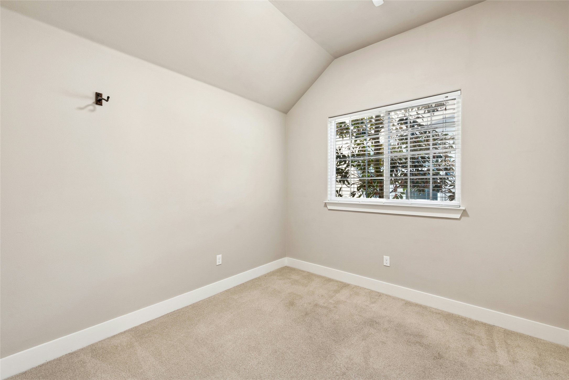 4301 Mansfield Dam Road, Unit 2101 Austin, TX 78734 - Photo 10 of 17 Spare room with carpet flooring and lofted ceiling
