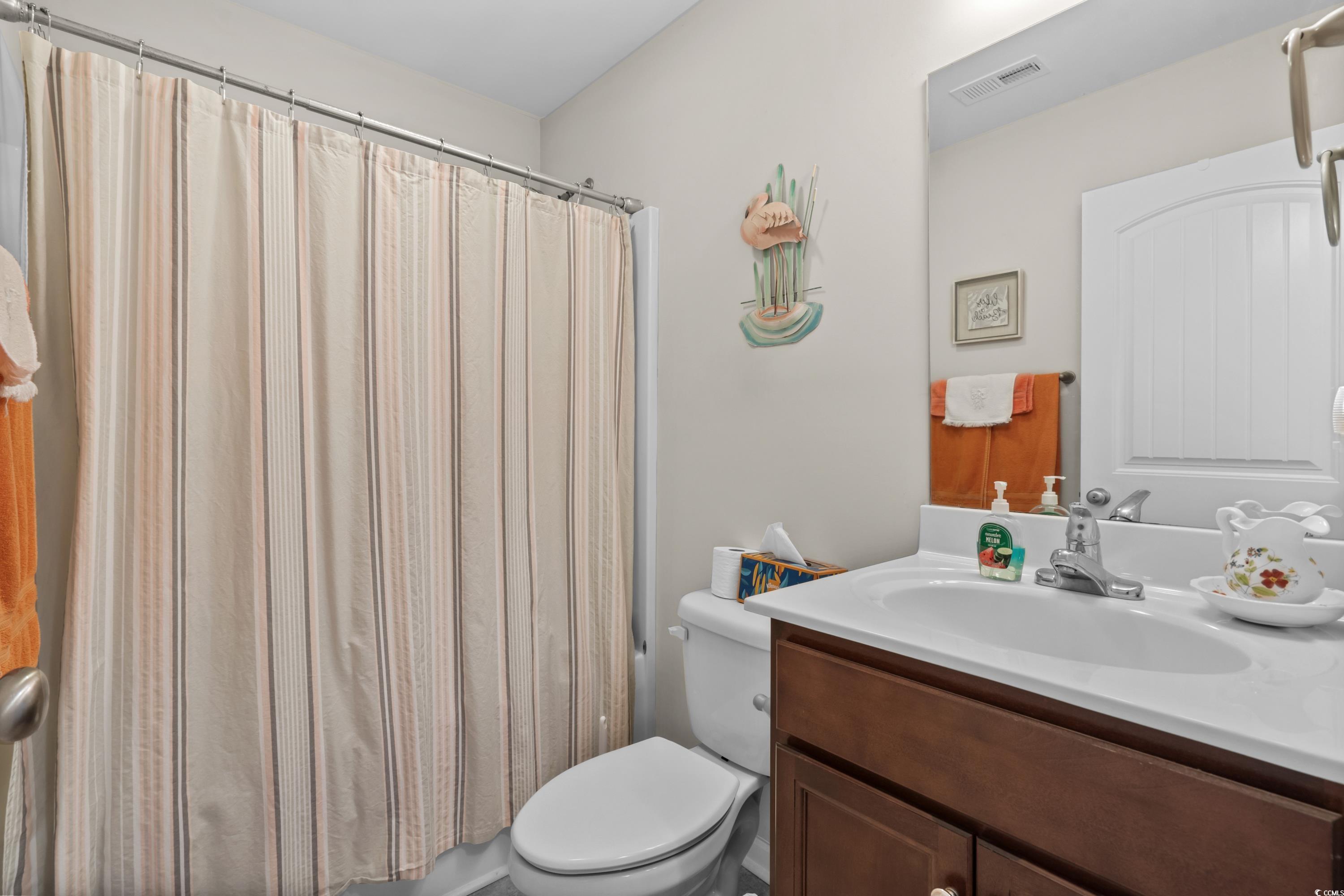 210 Georgia Mae Loop Conway, SC 29527 - Photo 26 of 40 Bathroom with visible vents, toilet, and vanity