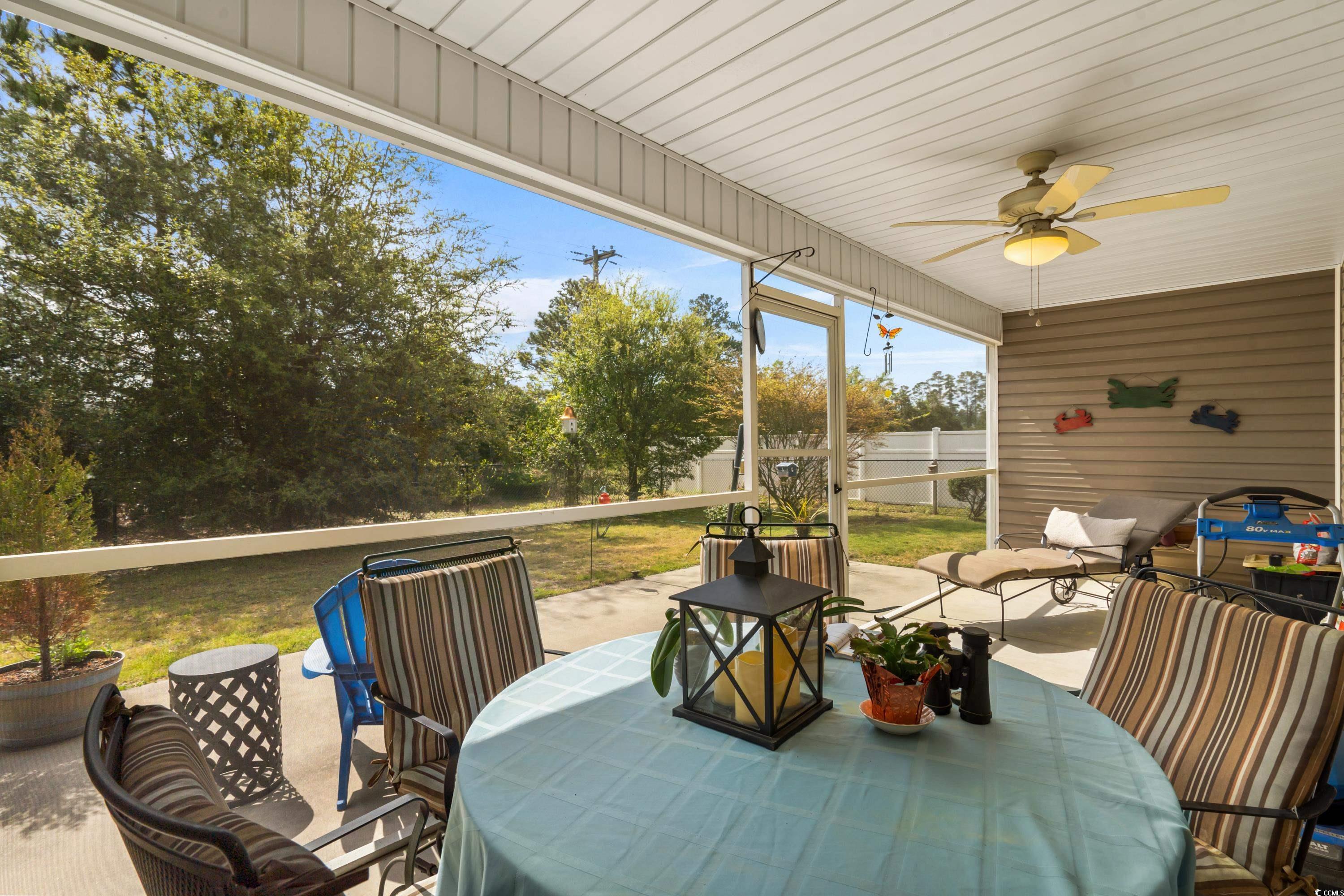 210 Georgia Mae Loop Conway, SC 29527 - Photo 29 of 40 View of patio with a ceiling fan, an outdoor hango