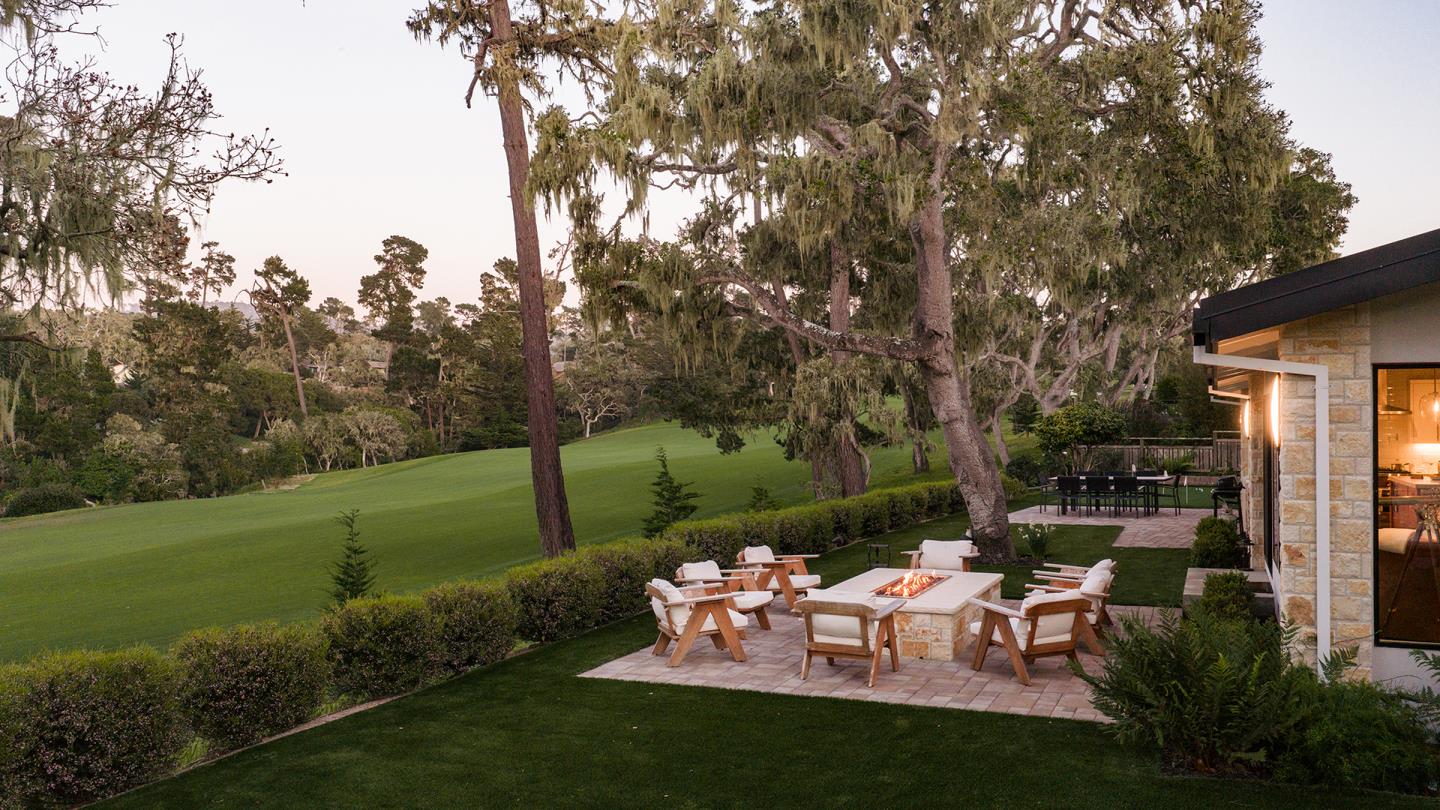 2931 Sloat Road Pebble Beach, CA 93953 - Photo 23 of 34 a view of a table and chairs in the garden