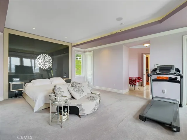 a bathroom with a sink vanity and a mirror