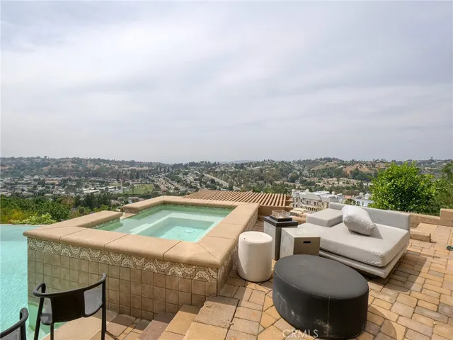 a view of a lake with a big yard