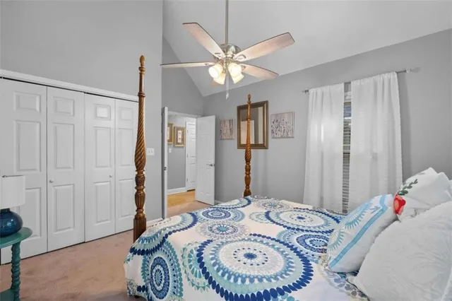 a view of a livingroom with furniture