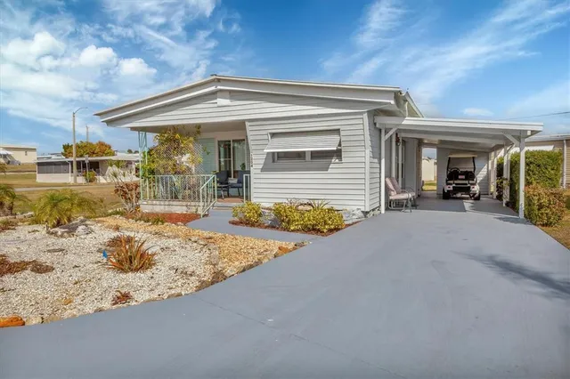 a view of a house with a outdoor space