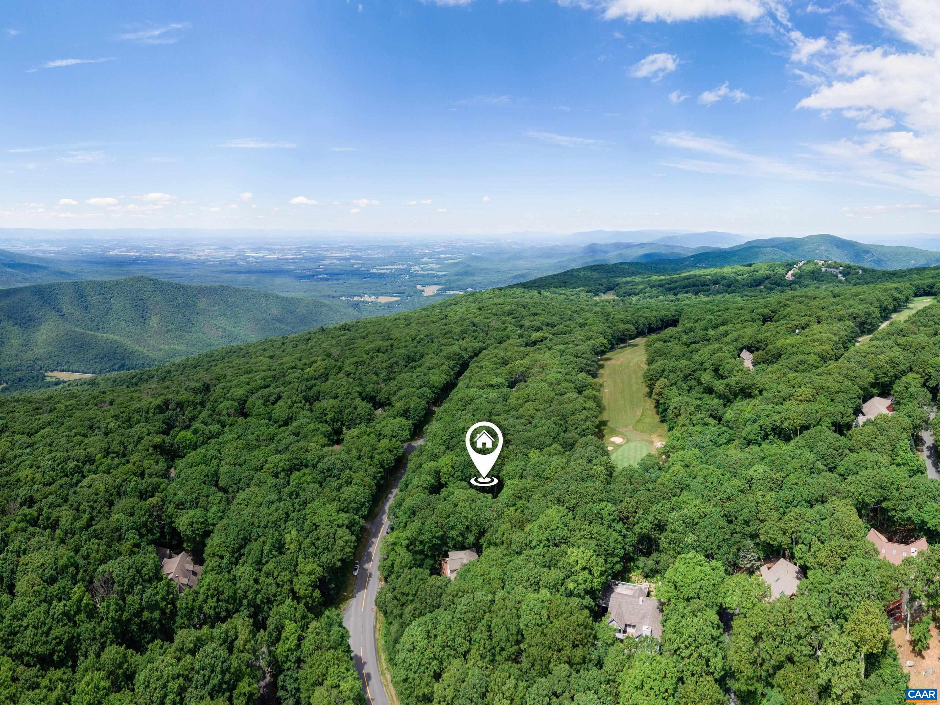 377 Devils Knob Loop Roseland, VA 22967 - Photo 72 of 75 View above home and golf course from drone