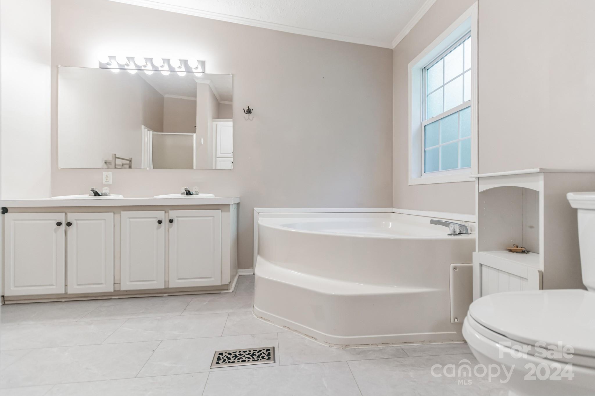 104 Cane Crest Circle Fairview, NC 28730 - Photo 13 of 29 a bathroom with a sink a toilet and a bathtub