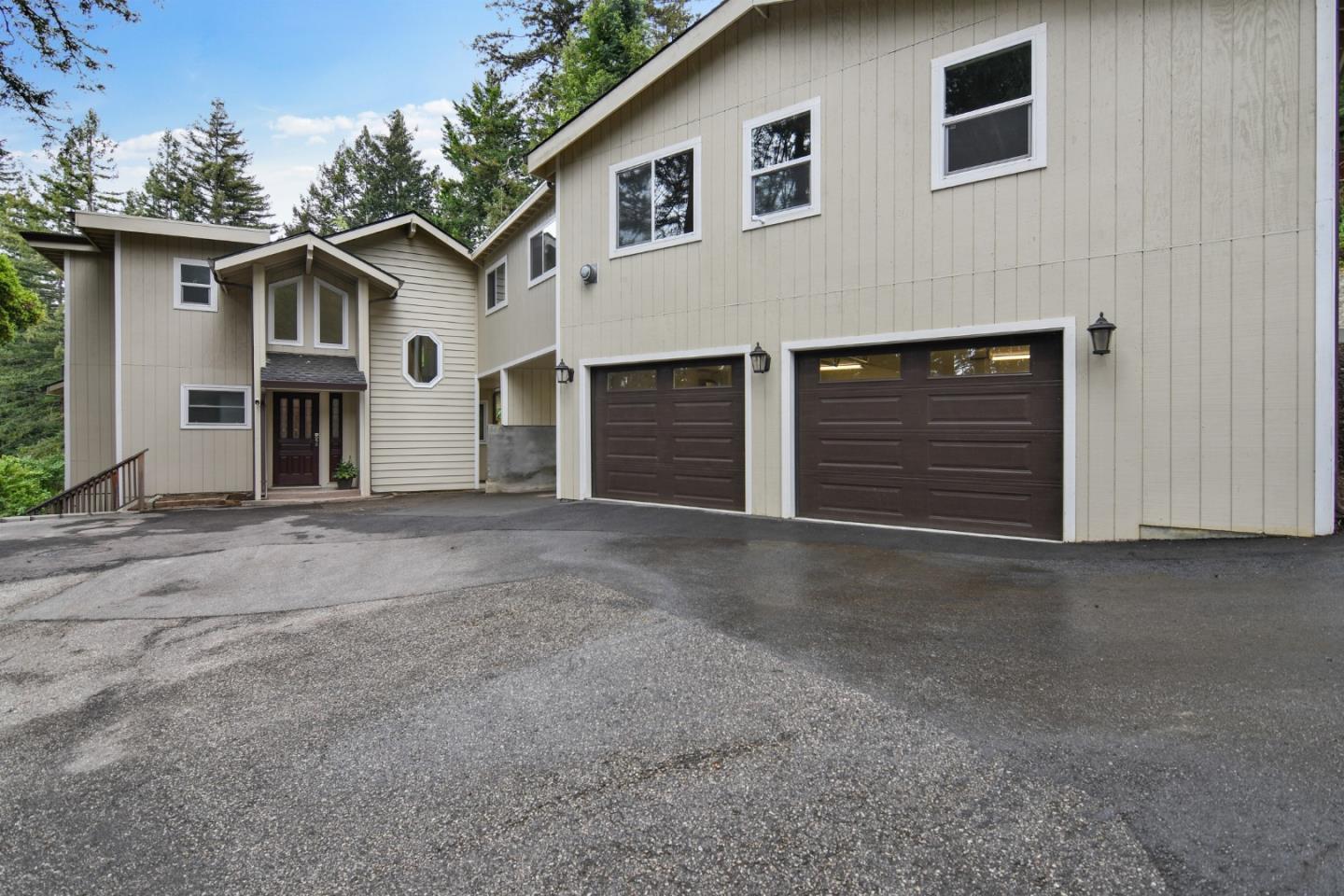 144 Eagle Crest Drive Scotts Valley, CA 95066 - Photo 26 of 28 a view of a house with a yard and garage