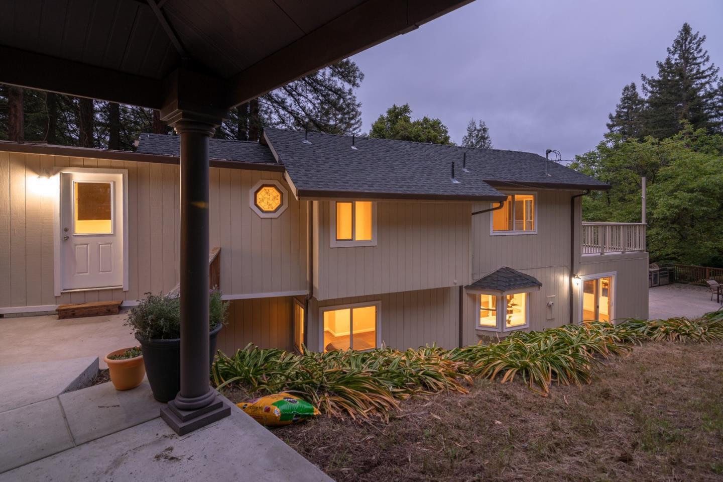 144 Eagle Crest Drive Scotts Valley, CA 95066 - Photo 5 of 28 a front view of a house with a yard