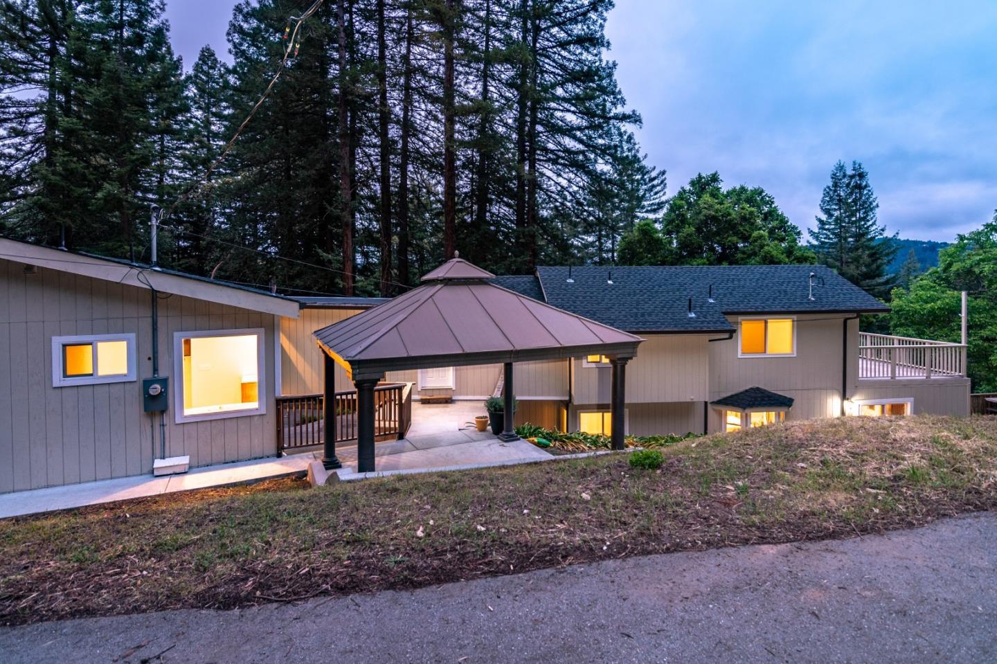 144 Eagle Crest Drive Scotts Valley, CA 95066 - Photo 6 of 28 a view of a house with a yard and sitting area