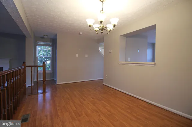 a view of livingroom with wooden floor